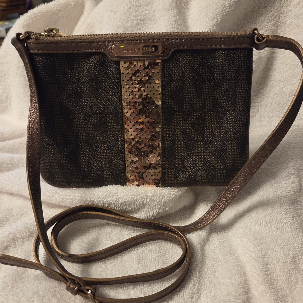 Michael Kors Brown Crossbody Bag Excellent Used Conditon
